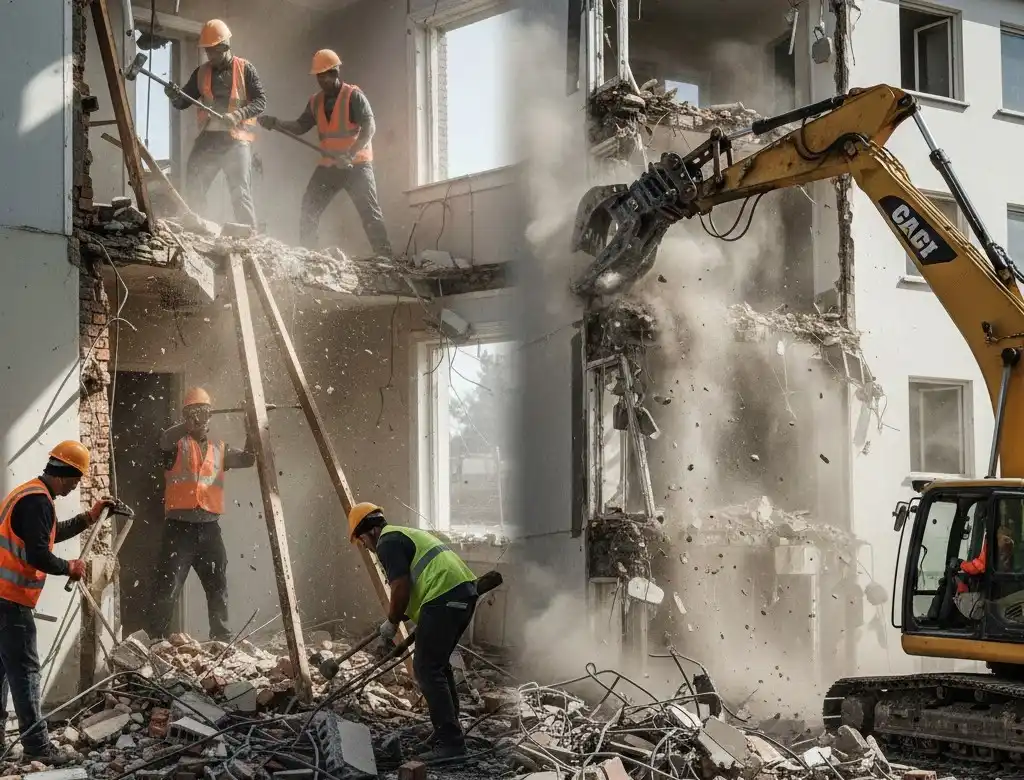 Manual vs Mechanical Demolition